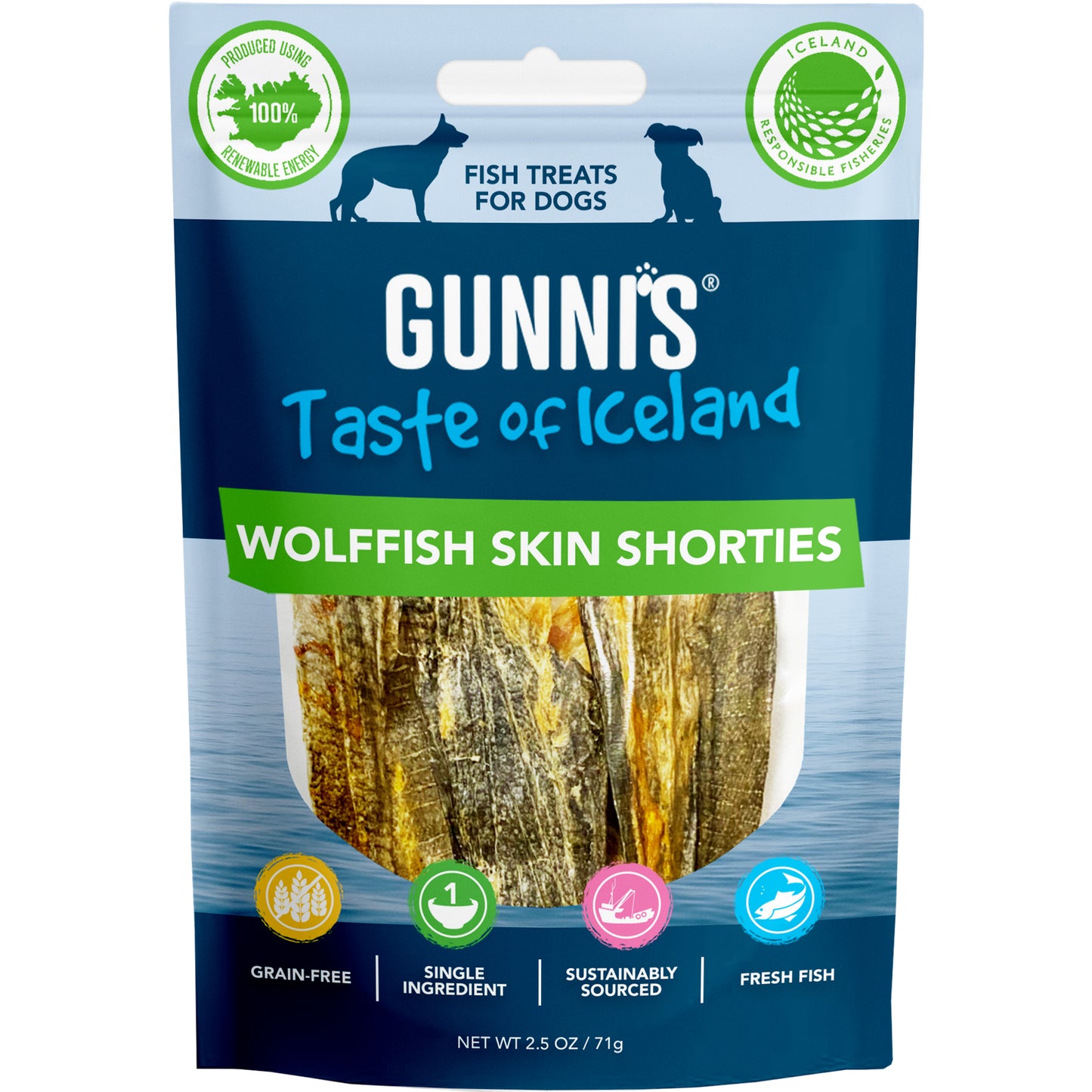 Gunni's Wolffish Skin Shorties 71g