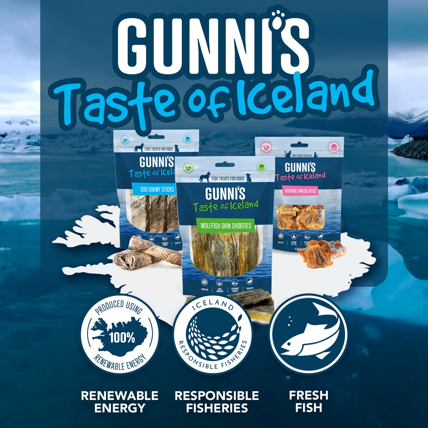 Gunni's Cod Wafers 85g