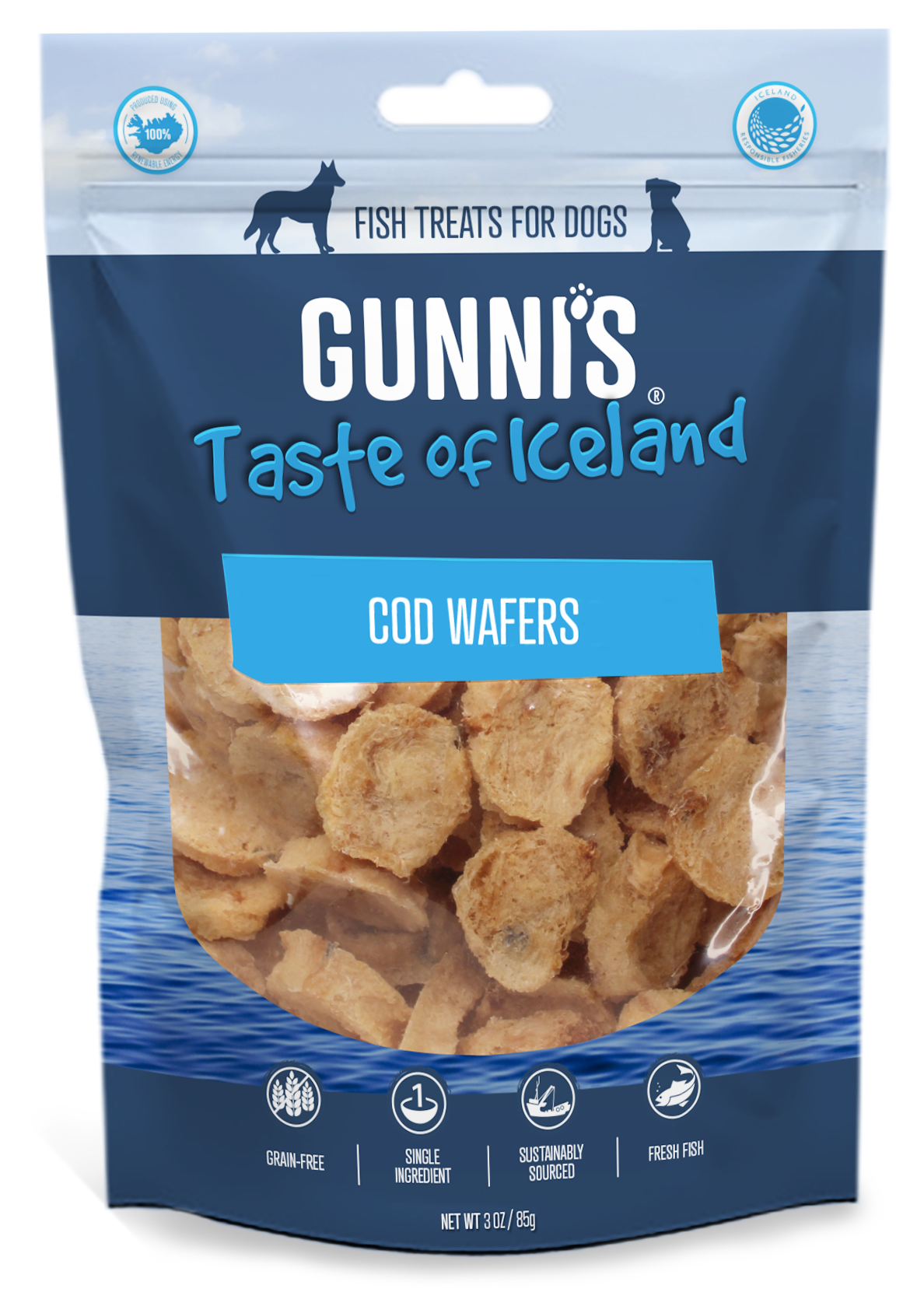 Gunni's Cod Wafers 85g