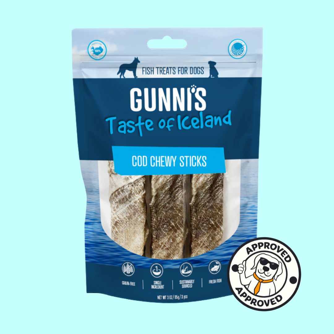 Gunni's Cod Chewy Sticks - pack of 5 pieces 200g