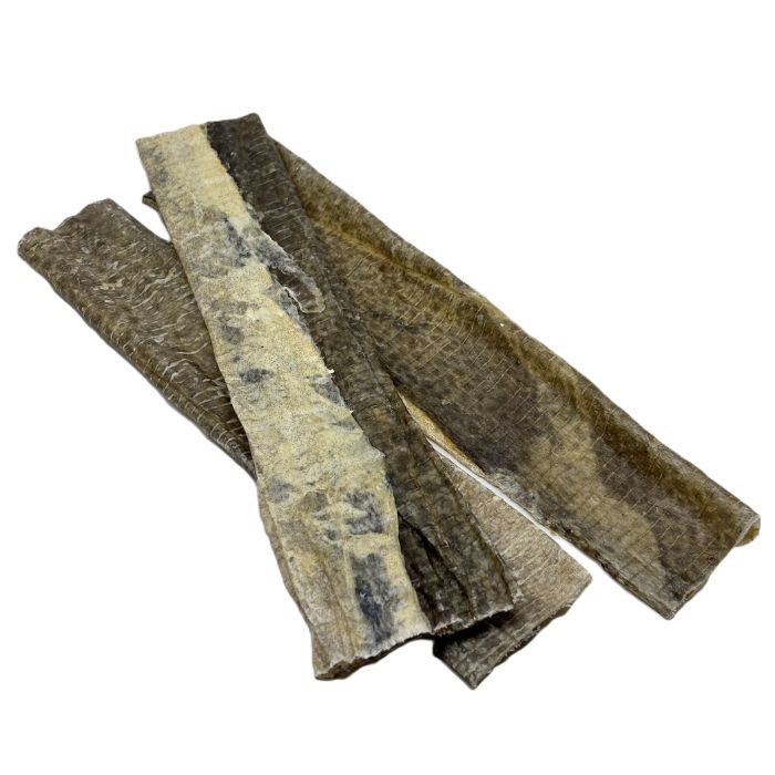 Gunni's Cod Skin Strips - bulk bag 500g | 40 - 50 pieces