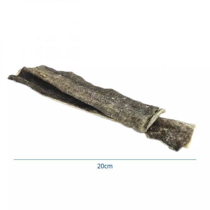Gunni's Cod Skin Strips - bulk bag 500g | 40 - 50 pieces