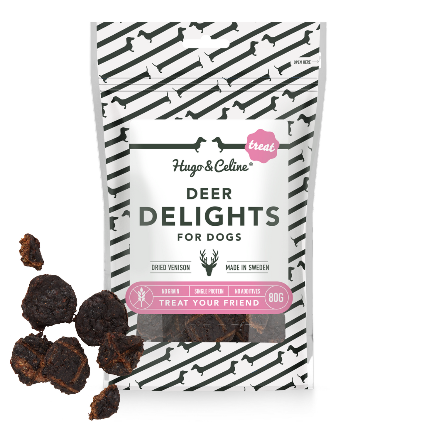 Pure venison deer meat protein