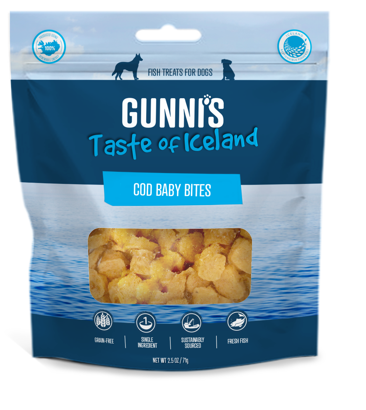 Gunnis Cod Baby Bites, 85g