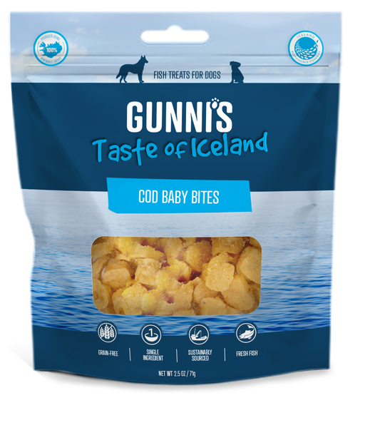 Gunnis Cod Baby Bites, 85g