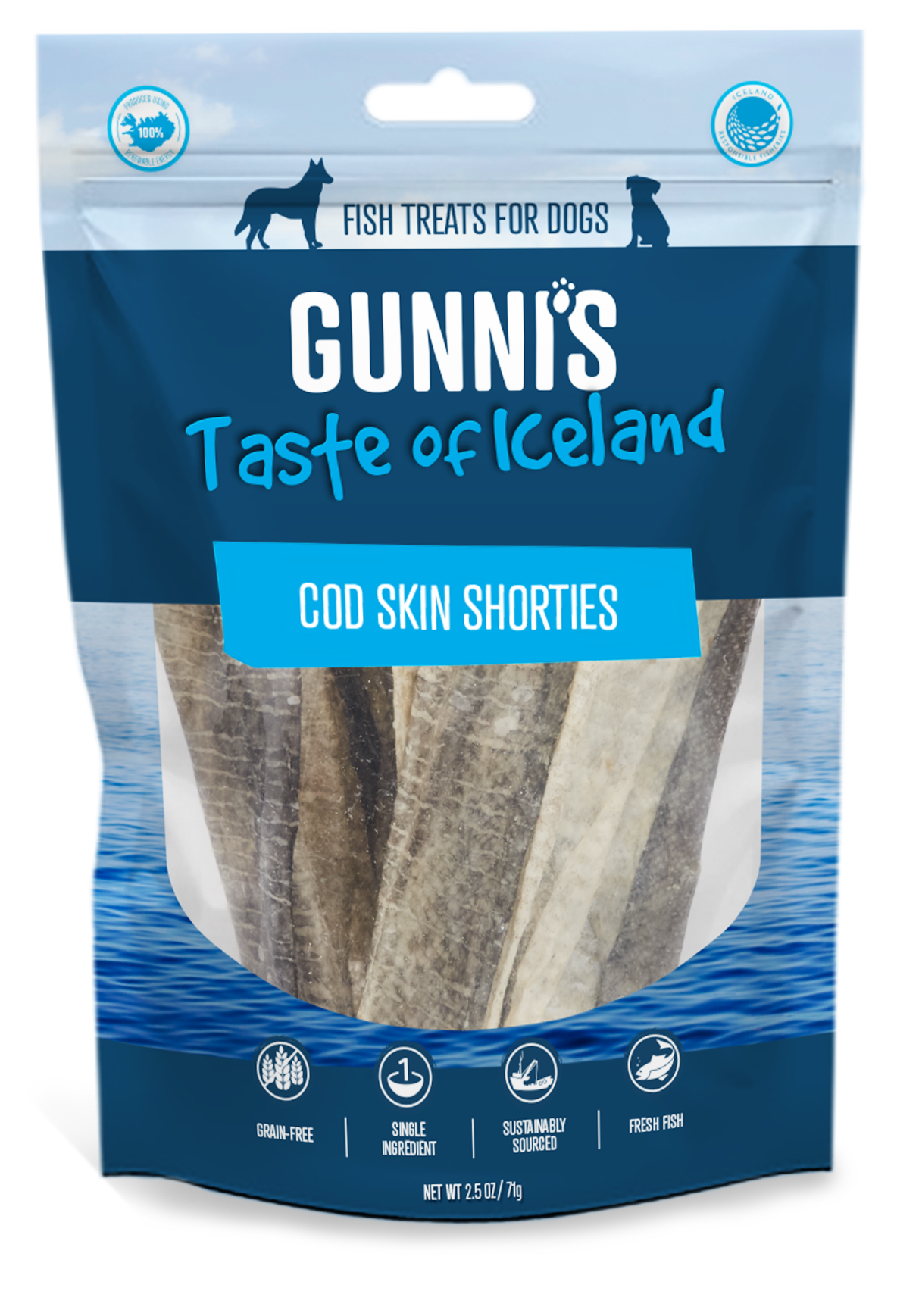 Gunnis Cod Skin Shorties, 71g