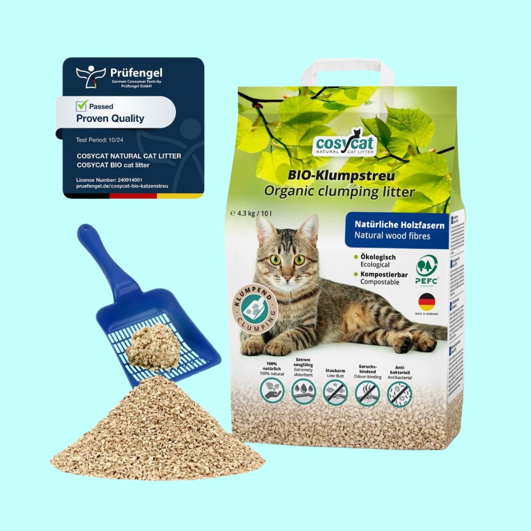 CosyCat 4.3kg 10L fine clumping wood cat litter