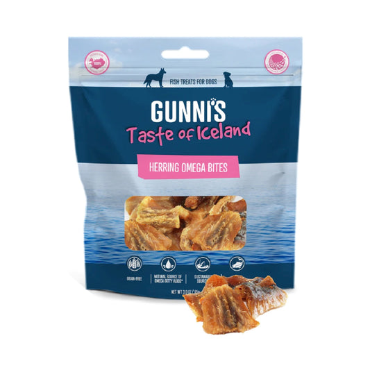 Gunnis Herring Omega Bites for Dogs, 85g