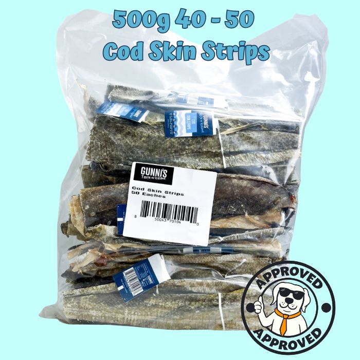 Gunni's Cod Skin Strips - bulk bag