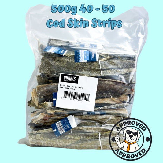 Gunni's Cod Skin Strips - bulk bag
