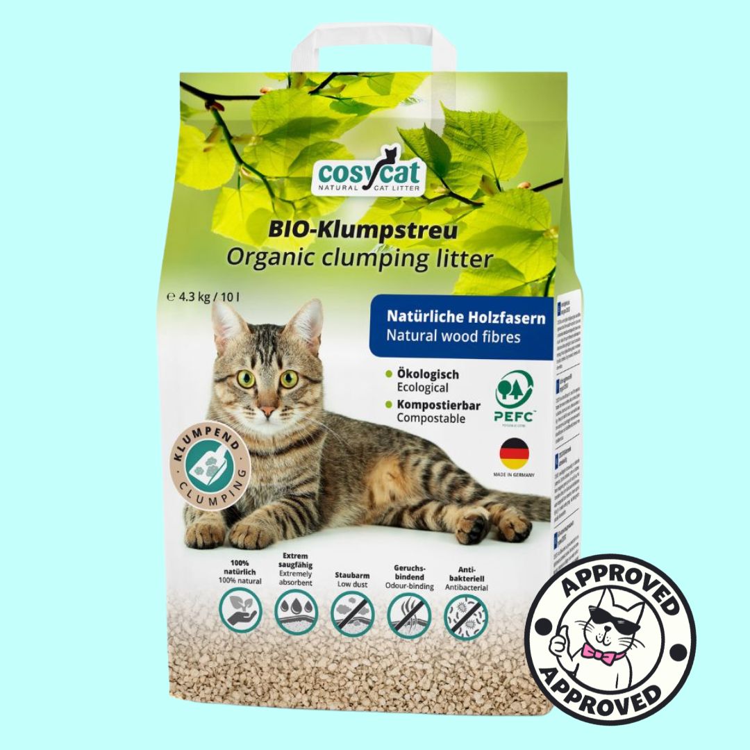 CosyCat 4.3kg 10L fine clumping wood cat litter