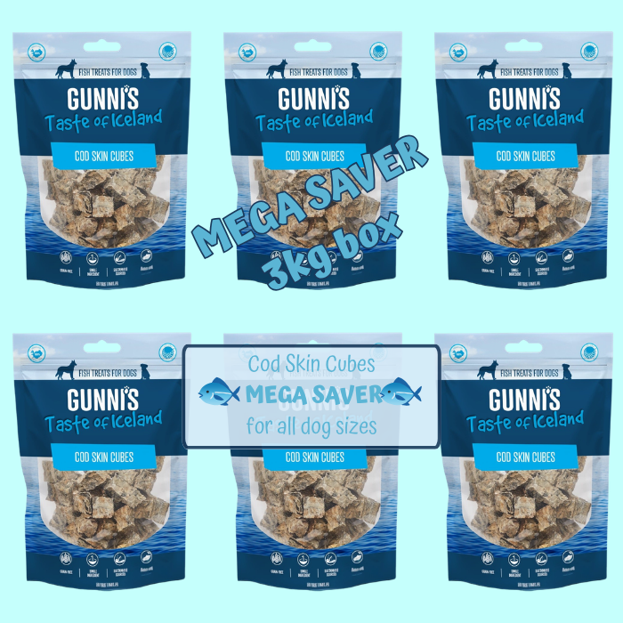 Gunni's Cod Fish Cubes 500g - bulk bags